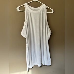 Ribbed Racerback Tanks- white and gray